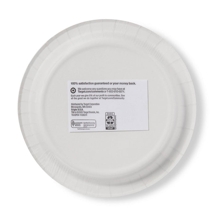 Textured Dot Paper Plate 10" - 54ct - up & up