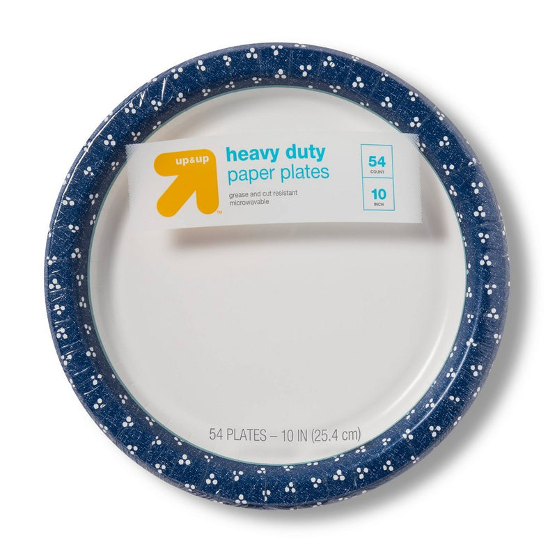 Textured Dot Paper Plate 10" - 54ct - up & up