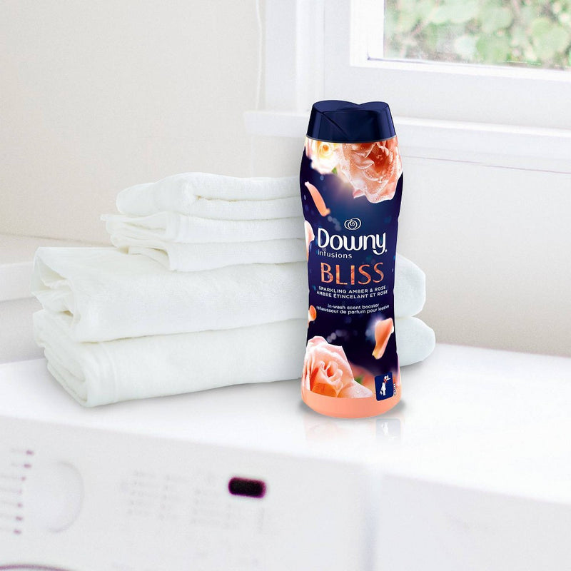Downy Infusions Bliss Sparkling Amber & Rose In-Wash Scent Booster Beads - 20.1oz