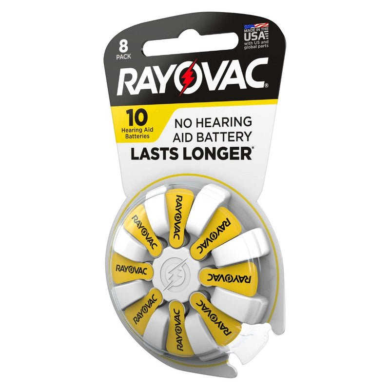 Rayovac Size 10 Hearing Aid Battery 8pk