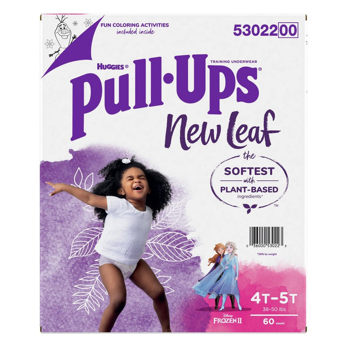 Huggies Pull Ups New Leaf Girls' Training Pants - 4T-5T (60ct)
