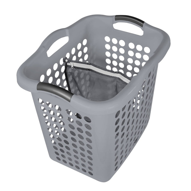 2 Bushel Hamper with Divider Gray - Room Essentials (LOCAL PICKUP ONLY)