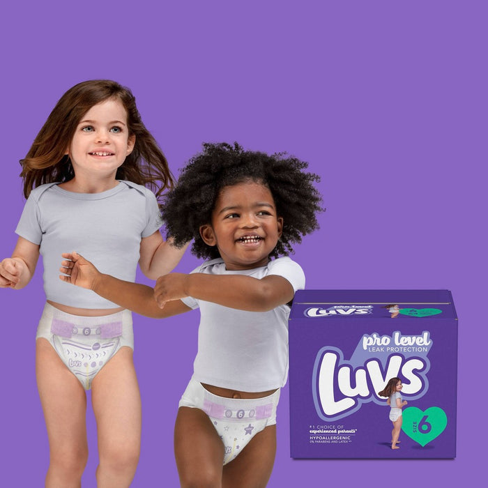 Luvs Pro Level Leak Protection Diapers Giant Pack - Size 6 - 104ct