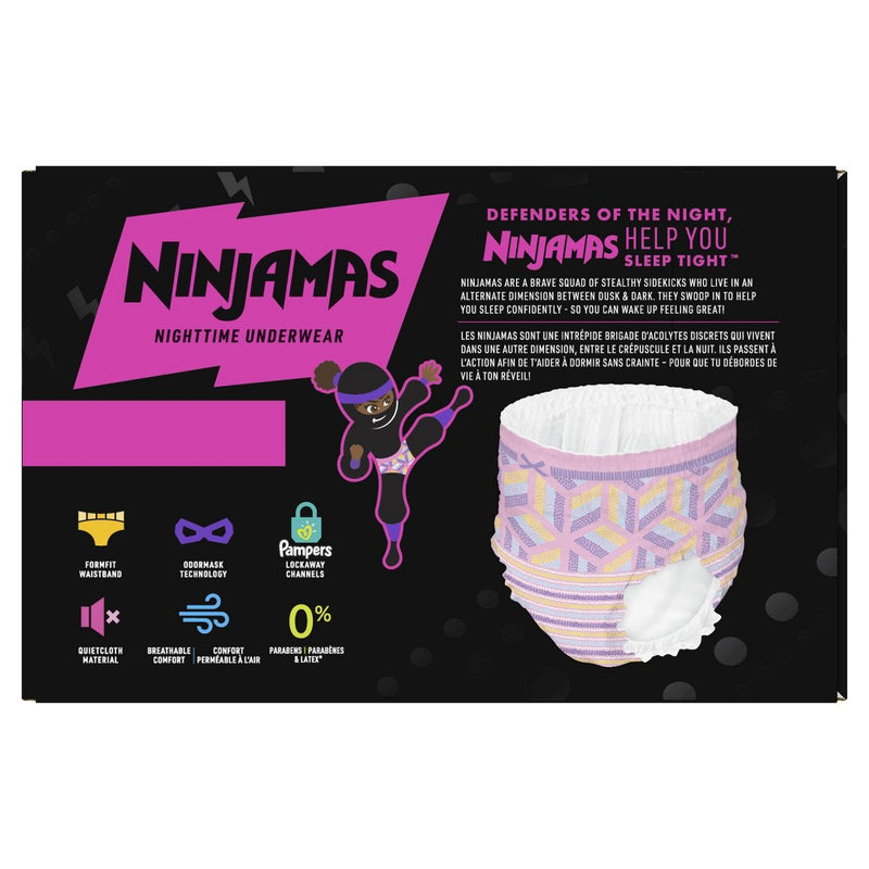 Pampers Ninjamas Nighttime Girls' Underwear Size L/XL - 34ct