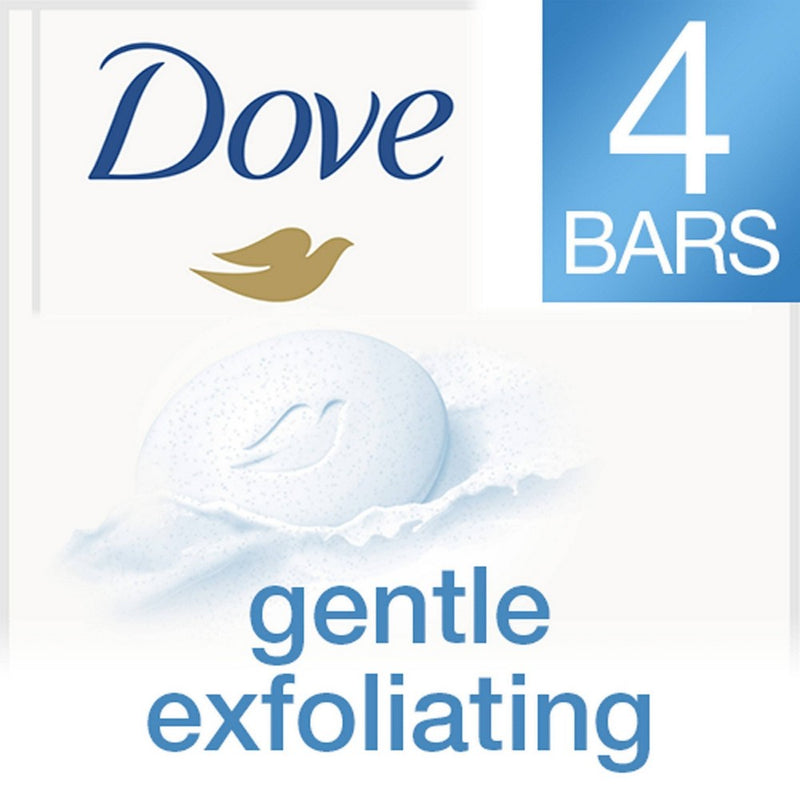 Dove Gentle Exfoliating Beauty Bar Soap - 4pk - 3.75oz each