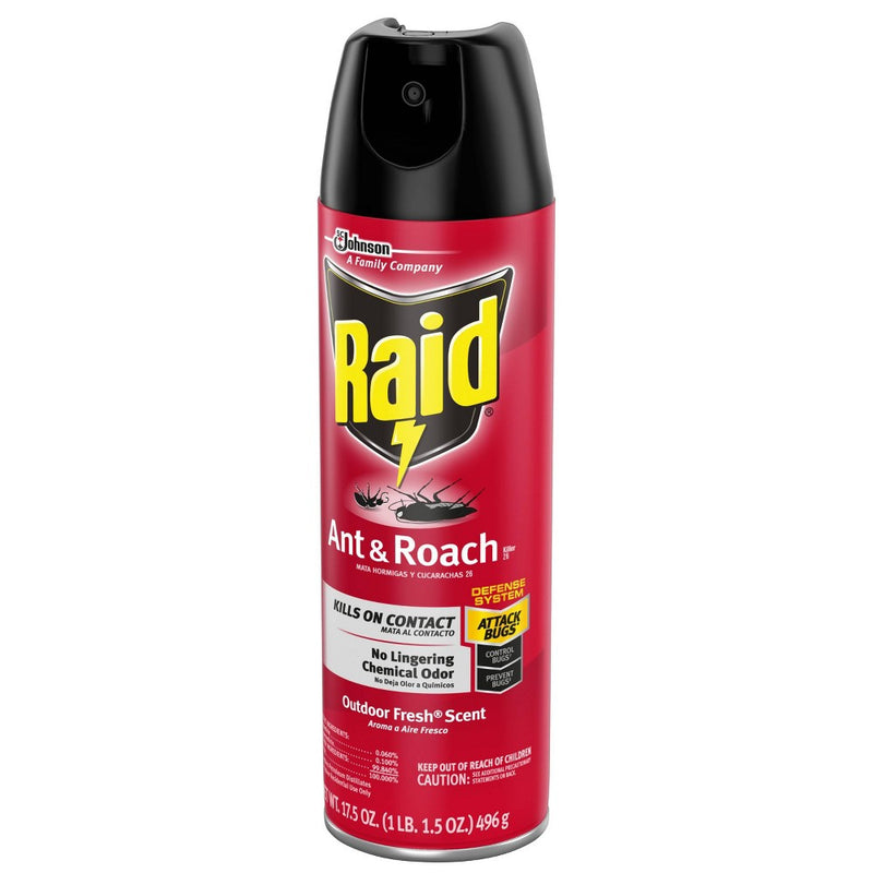 Raid Outdoor Fresh Ant & Roach Killer Spray 26 - 17.5oz/1ct3