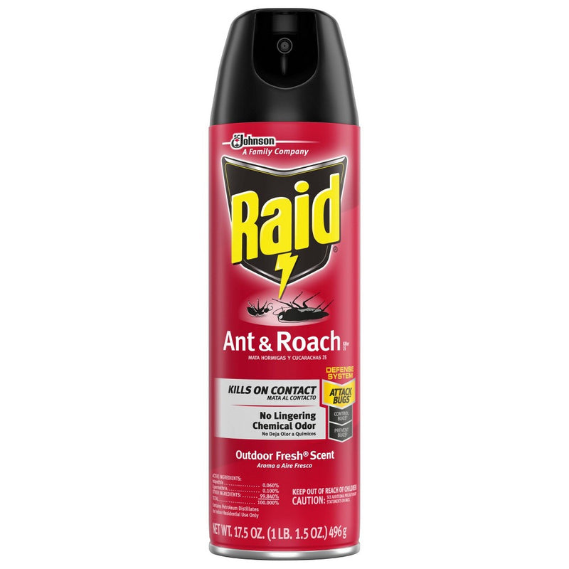 Raid Outdoor Fresh Ant & Roach Killer Spray 26 - 17.5oz/1ct3
