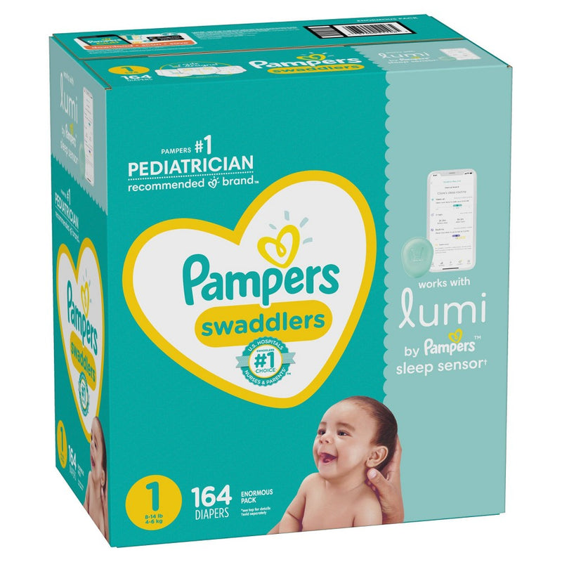 Lumi by Pampers Diapers Enormous Pack - Size 1 - 164ct