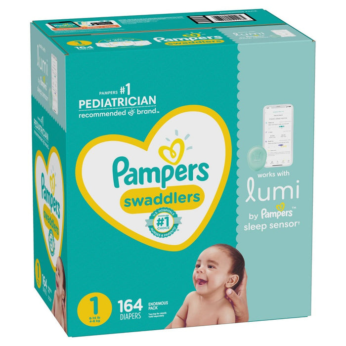 Lumi by Pampers Diapers Enormous Pack - Size 1 - 164ct