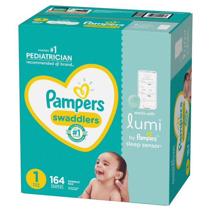 Lumi by Pampers Diapers Enormous Pack - Size 1 - 164ct