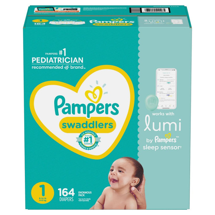 Lumi by Pampers Diapers Enormous Pack - Size 1 - 164ct