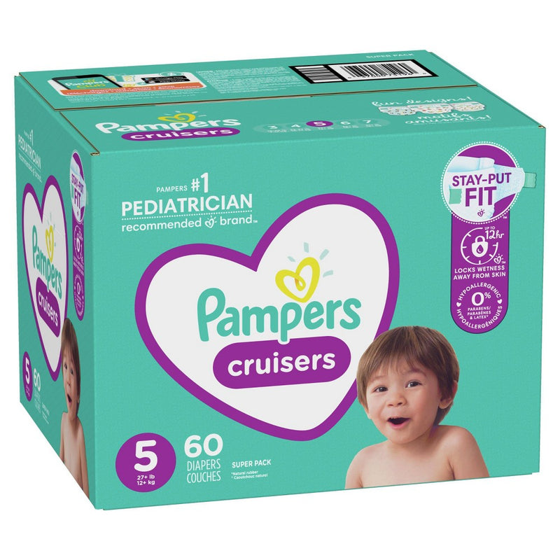 Pampers Cruisers Diapers Super Pack - Size 5 (60ct)