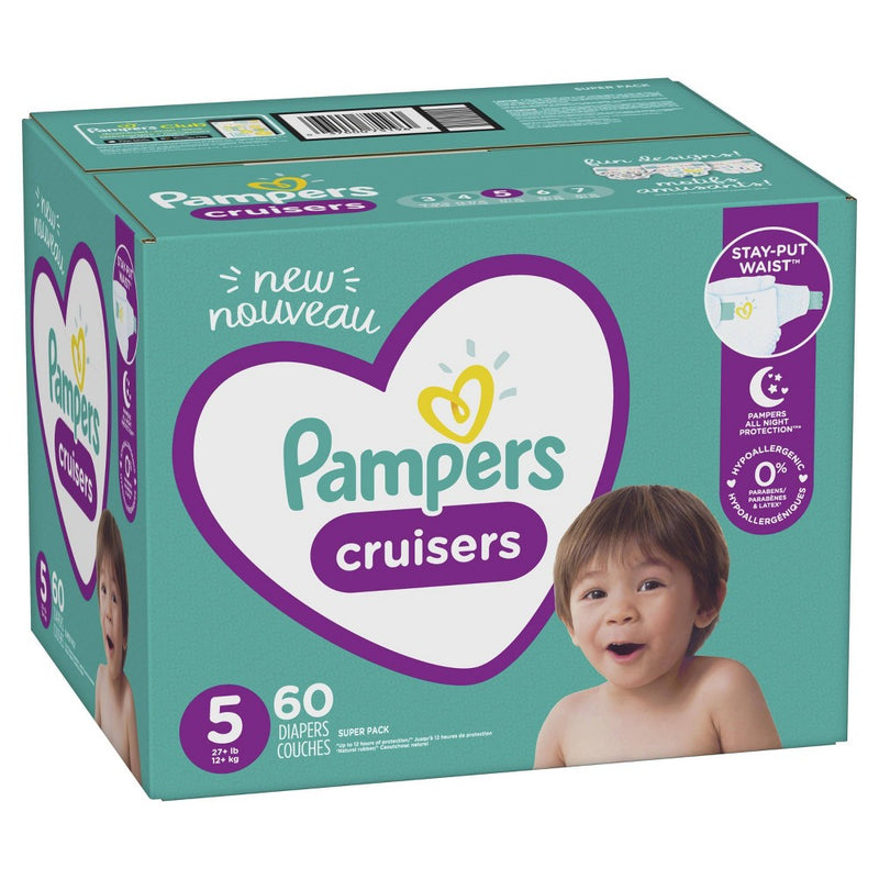 Pampers Cruisers Diapers Super Pack - Size 5 (60ct)