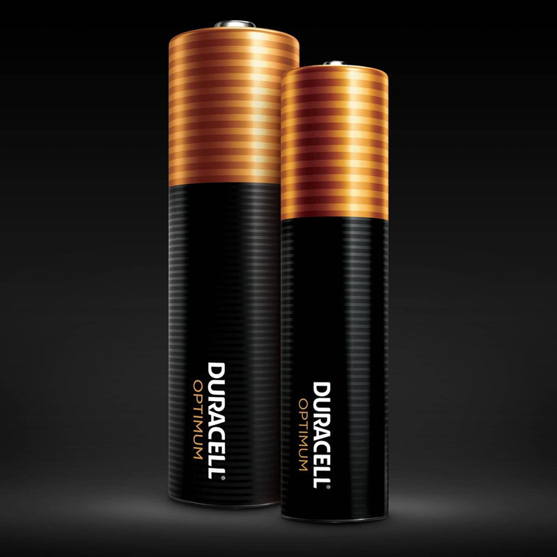 Duracell Optimum AA Batteries - 4 Pack Alkaline Battery with Resealable Tray