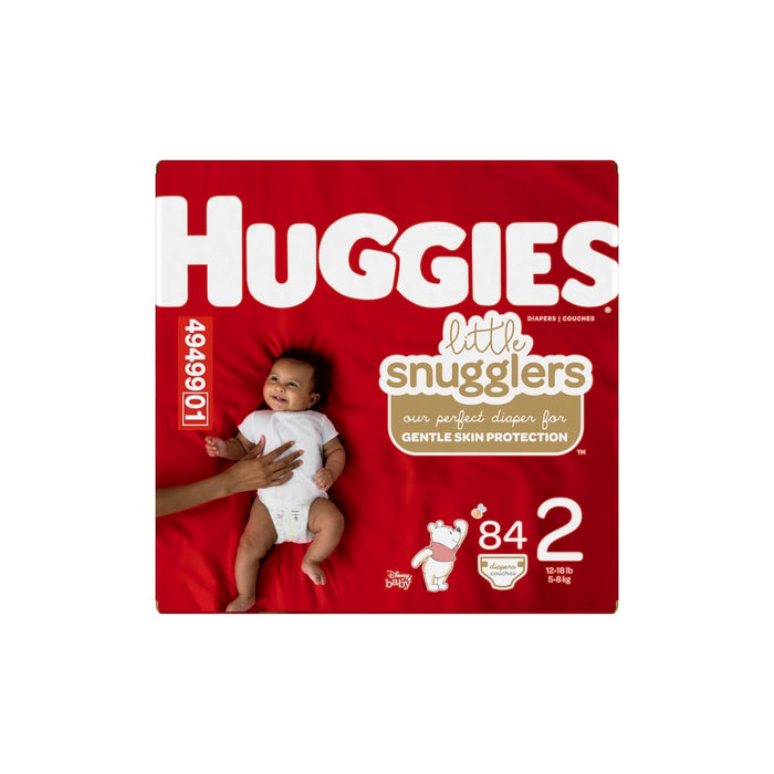 Huggies Little Snugglers Diapers Super Pack - Size 2 (84ct)