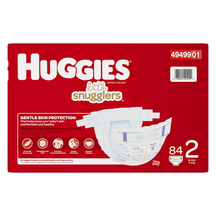 Huggies Little Snugglers Diapers Super Pack - Size 2 (84ct)