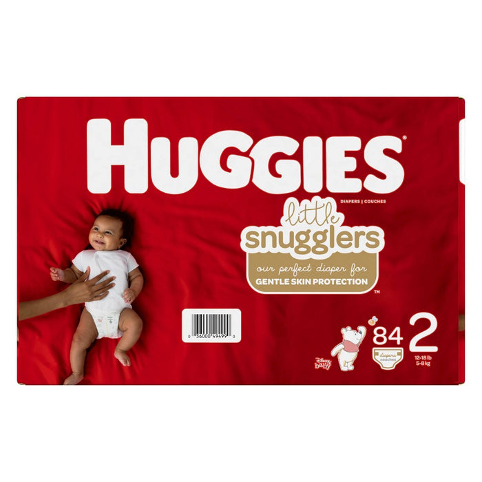 Huggies Little Snugglers Diapers Super Pack - Size 2 (84ct)