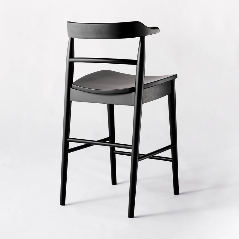 Kaysville Curved Back Wood Counter Height Barstool Black - Threshold designed with Studio McGee (LOCAL PICKUP ONLY)