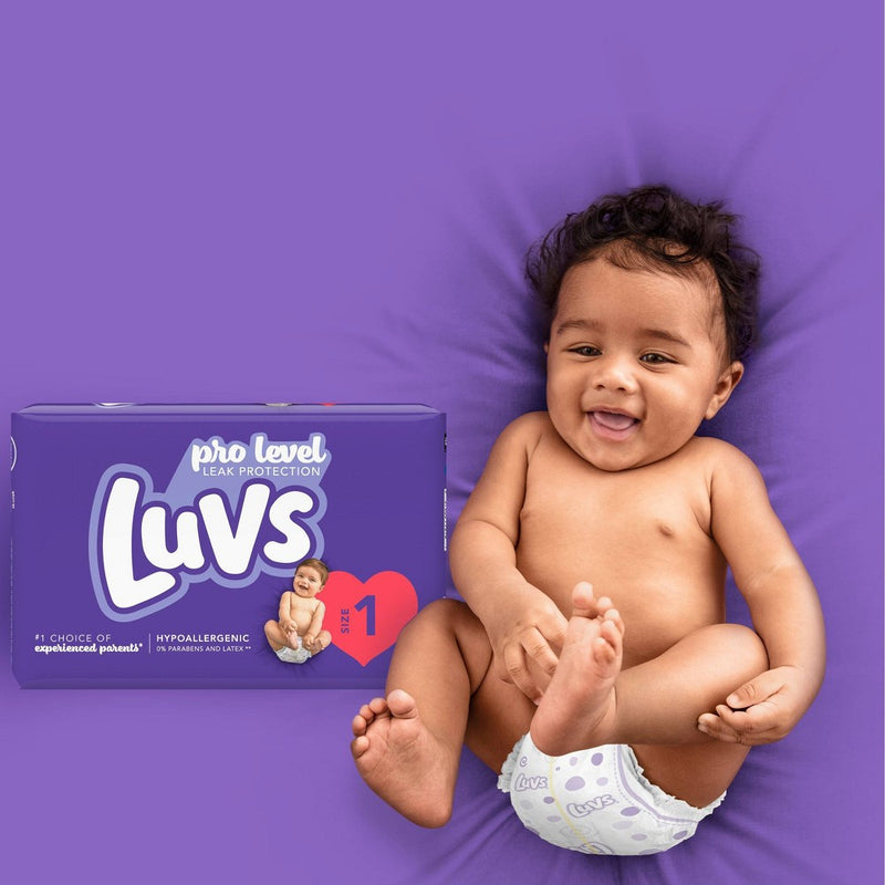 Luvs Pro Level Leak Protection Diapers Big Pack - Size 1 - 116ct