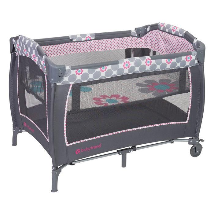 Baby Trend Lil Snooze Deluxe II Nursery Center - Daisy Dots (LOCAL PICKUP ONLY)