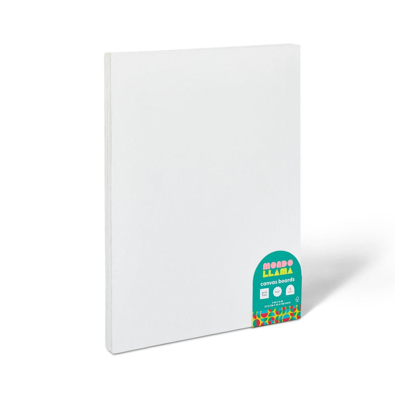 6pk 9"x12" Canvas Boards - Mondo Llama