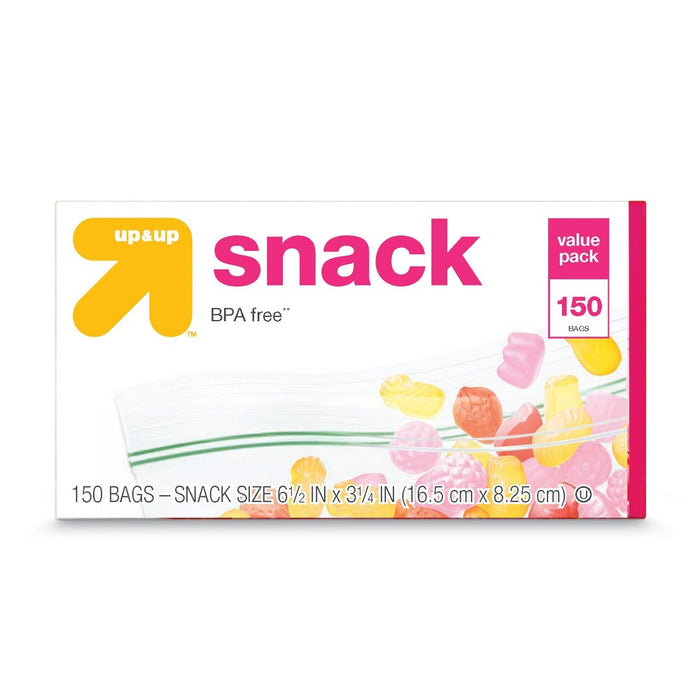 Double Zipper Snack Size Bags 150ct - up & up