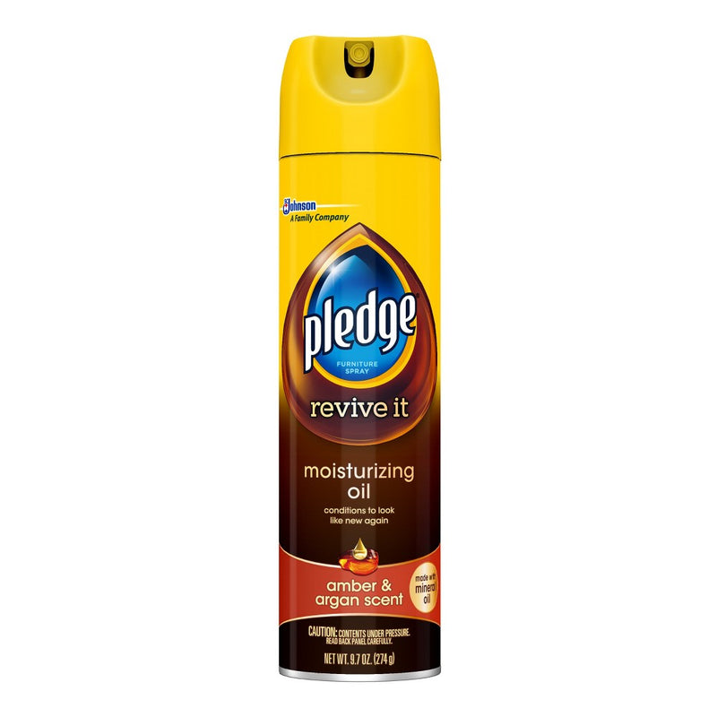 Pledge Amber & Argan Scent Moisturizing Oil - 9.7oz