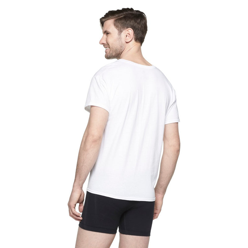 Hanes Men's 6pk V-Neck T-Shirt - White - L