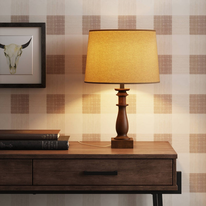 Small  LED Lamp Base Brown (Includes Energy Efficient Light Bulb) - Threshold