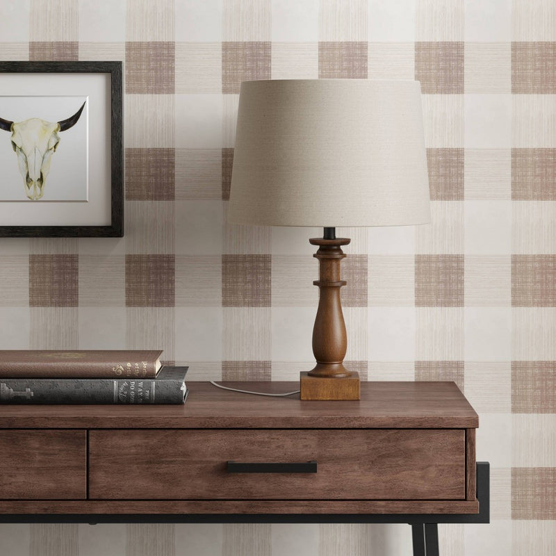 Small  LED Lamp Base Brown (Includes Energy Efficient Light Bulb) - Threshold
