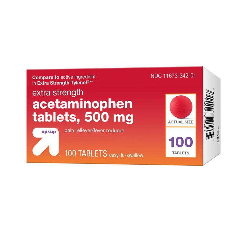 Acetaminophen Pain Relief Coated Tablets - 100ct - up & up