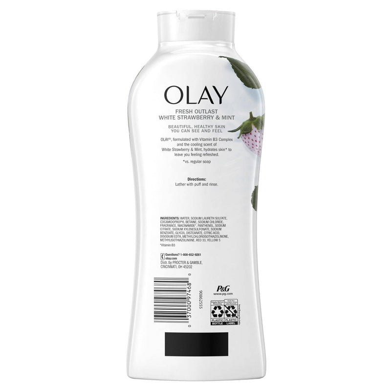 Olay Fresh Outlast Body Wash White Strawberry & Mint - 22 fl oz