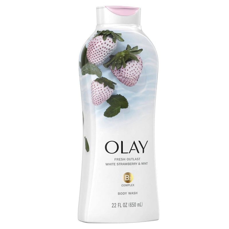 Olay Fresh Outlast Body Wash White Strawberry & Mint - 22 fl oz