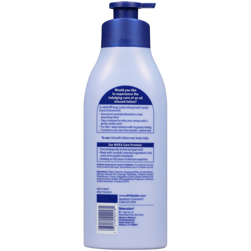 NIVEA Vanilla & Almond Oil Infused Body Lotion - 16.9 fl oz