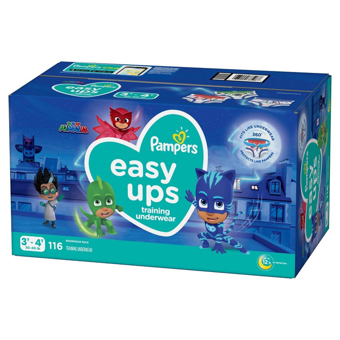 Pampers Easy Ups Boys'  PJ Masks Training Underwear - Size 3T-4T - 116ct