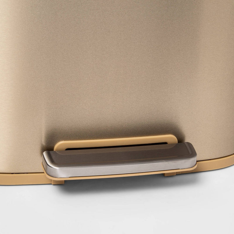 45L Rectangle Step Trash Can Gold - Made By Design (LOCAL PICKUP ONLY)