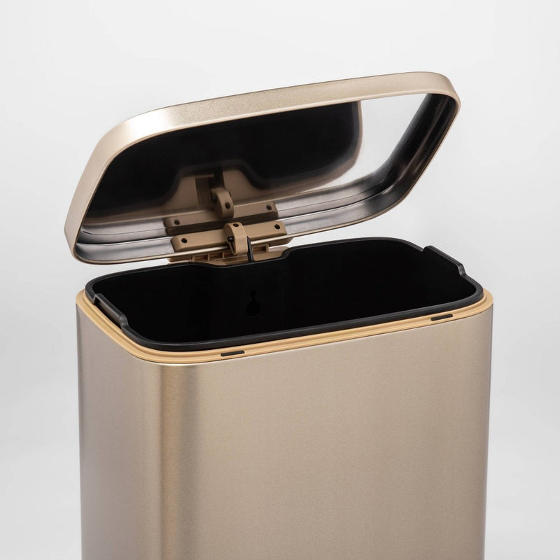 45L Rectangle Step Trash Can Gold - Made By Design (LOCAL PICKUP ONLY)