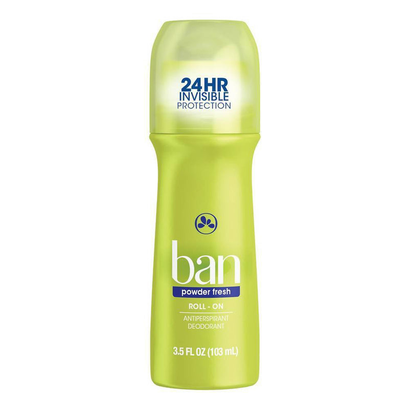 Ban Roll-On Powder Fresh Antiperspirant & Deodorant - 3.5oz