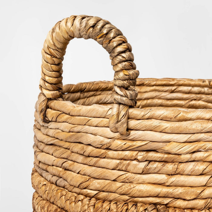 Large Round Natural Basket - Threshold