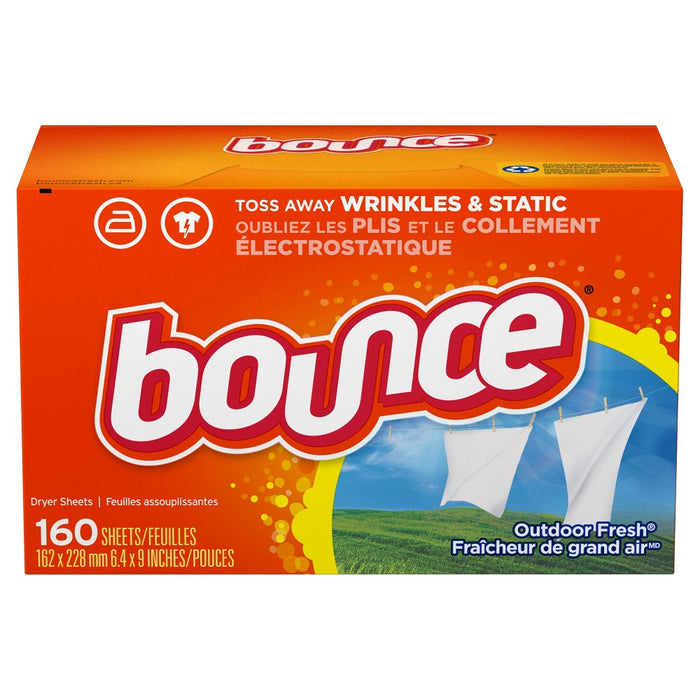 Bounce Outdoor Fresh Fabric Softener Dryer Sheets 160 ct