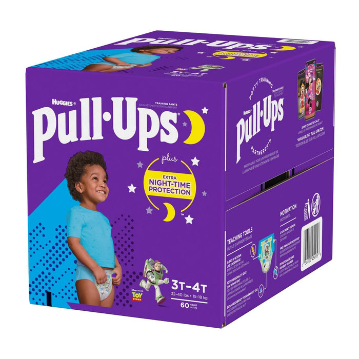 Huggies Pull Ups Boys' Night-Time Training Pants Super Pack - 3T-4T (60ct)525.*