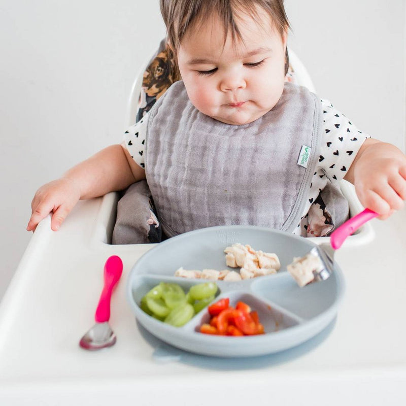 green sprouts Organic Cotton Muslin Bibs 5pk - White