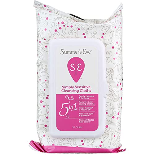 Summer's Eve Cleansing Cloths for Sensitive Skin - 32 ct - 2 pk