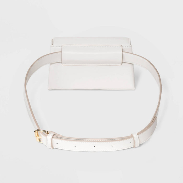 Women's Magnetic Closure Fanny Pack - A New Day White