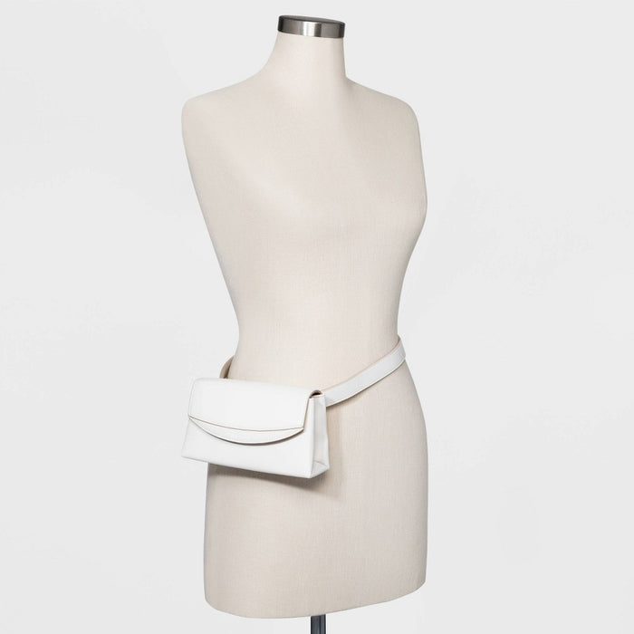 Women's Magnetic Closure Fanny Pack - A New Day White