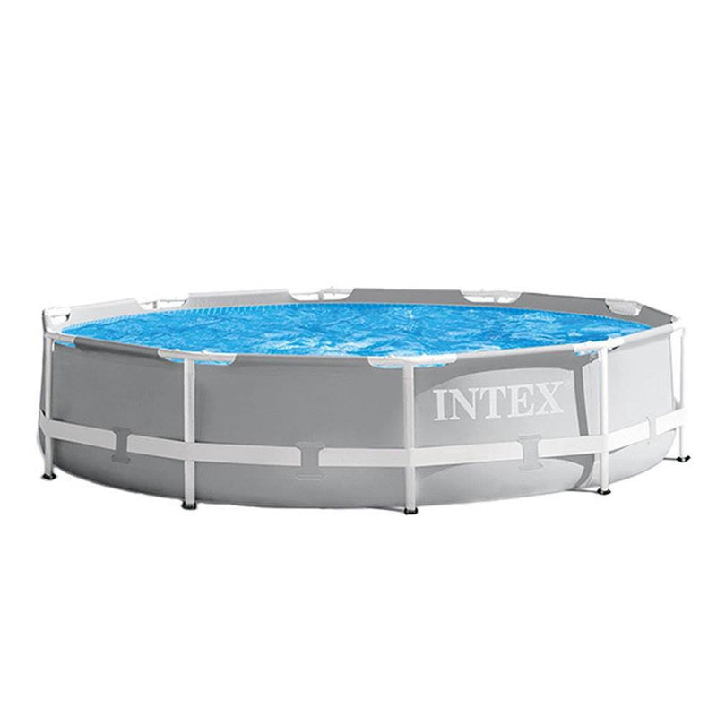 Intex 26701EH 10ft x 30in Prism Metal Frame Outdoor Above Ground Swimming Pool Set with 330 GPH Filter Pump and Easy Set-Up, fits up to 4 People (LOCAL PICKUP ONLY)