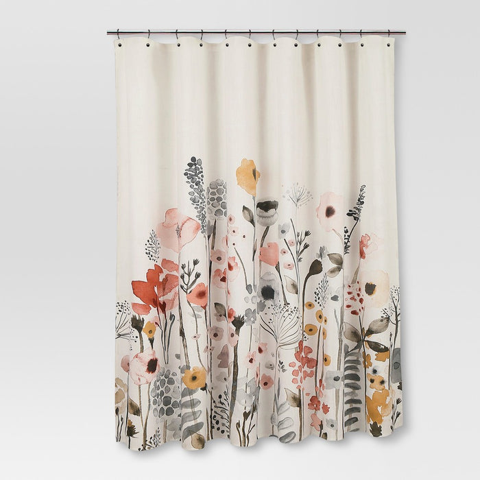 Shower Curtain Floral Wave - Threshold