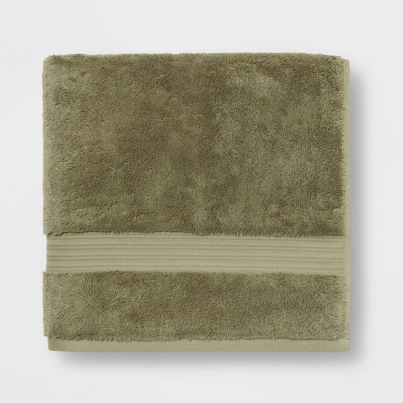 Antimicrobial Bath Towel Olive Green - Total Fresh