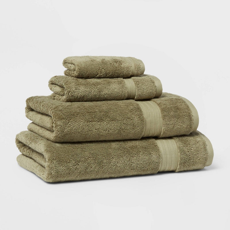 Antimicrobial Bath Towel Olive Green - Total Fresh