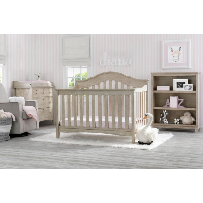 Delta Children Farmhouse 4-in-1 Convertible Crib - Textured Limestone (LOCAL PICKUP ONLY)